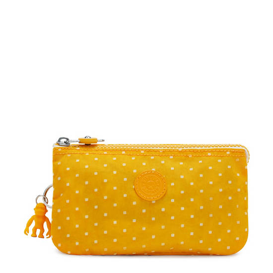 Kipling Creativity Large Printed Pouch Vesker Gul | NO 1117NW